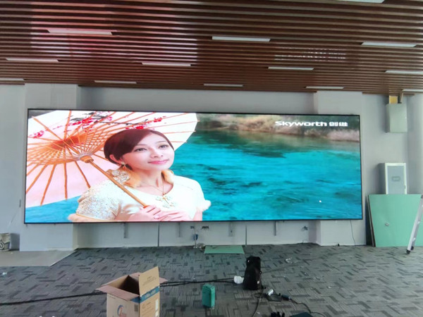 会同P1.53led小间距屏安装案例